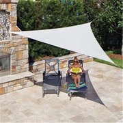 Gardenware Gale Pacific  Ready To Hang Shade Sail Triangle 16 ft. x 5 in.; Pebble GA302935